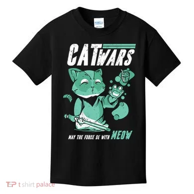 CatWars Funny Cat War Spoof Kids T-Shirt