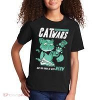 CatWars Funny Cat War Spoof Kids T-Shirt thumb 2