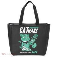 CatWars Funny Cat War Spoof Tote Bag thumb 0