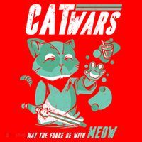 CatWars Funny Cat War Spoof Santa Hat thumb 1