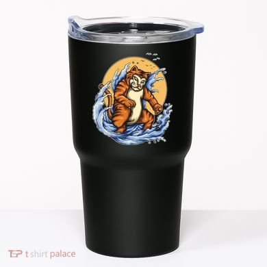 Catzilla Great Wave Tumbler