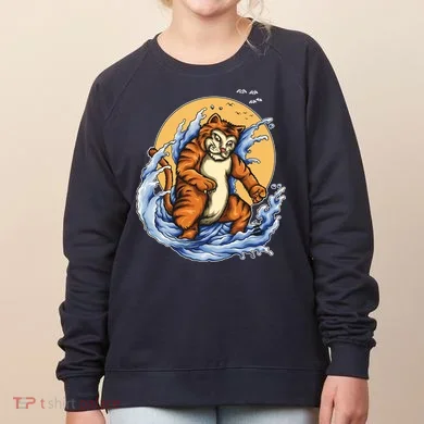 Catzilla Great Wave Women's Sweatshirt