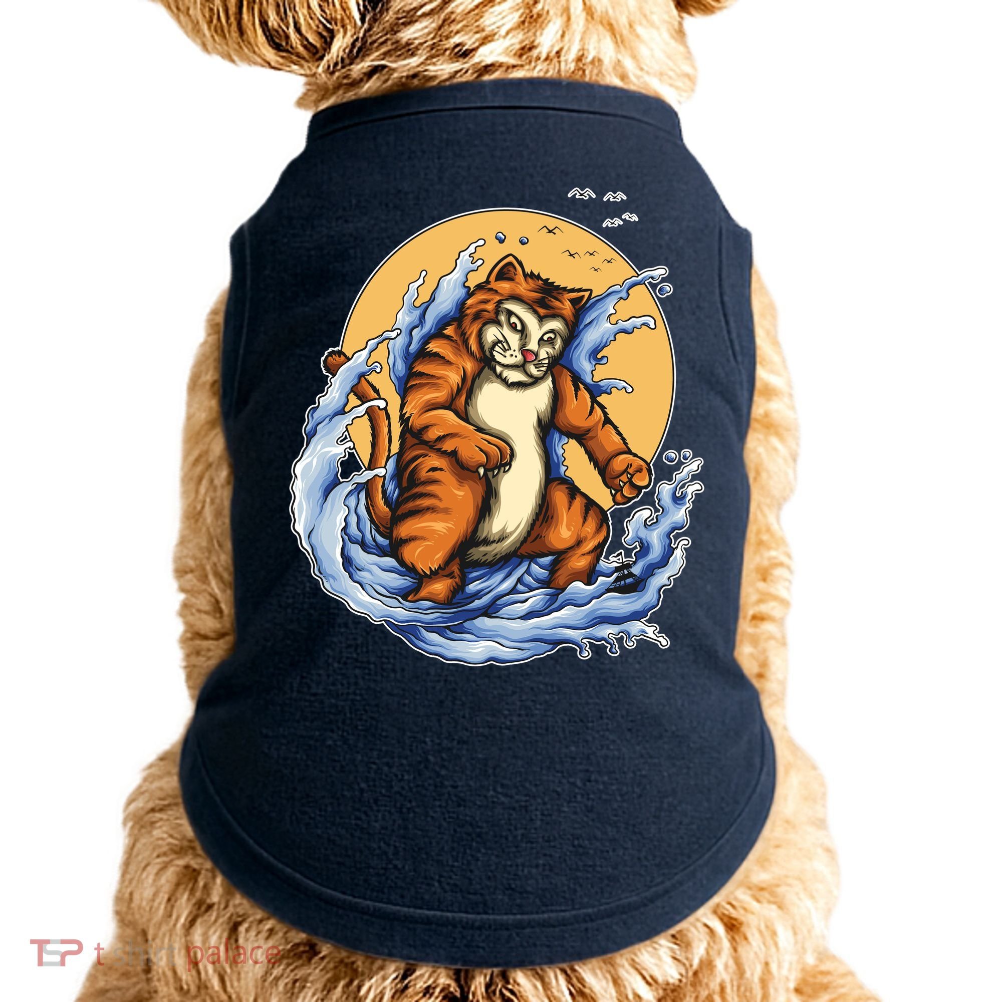 Catzilla Great Wave Doggie Tank