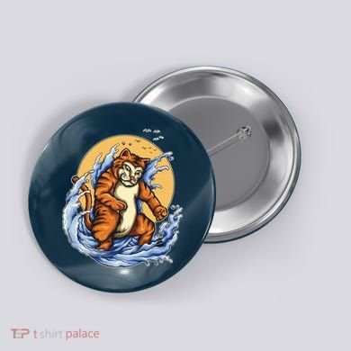 Catzilla Great Wave Button
