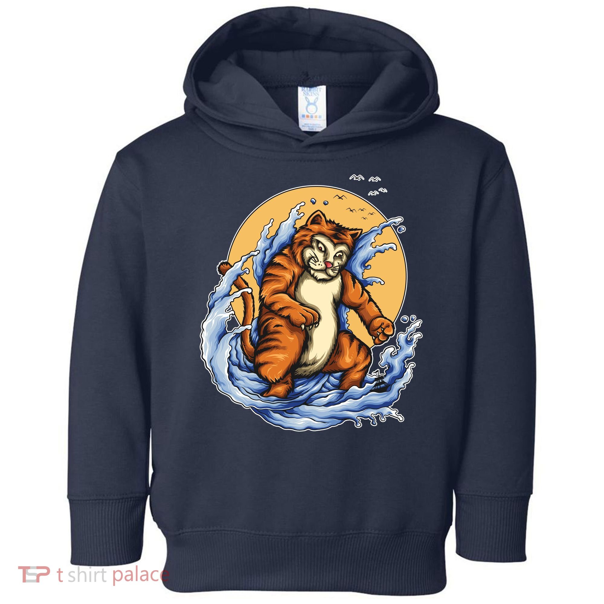 Catzilla Great Wave Toddler Hoodie