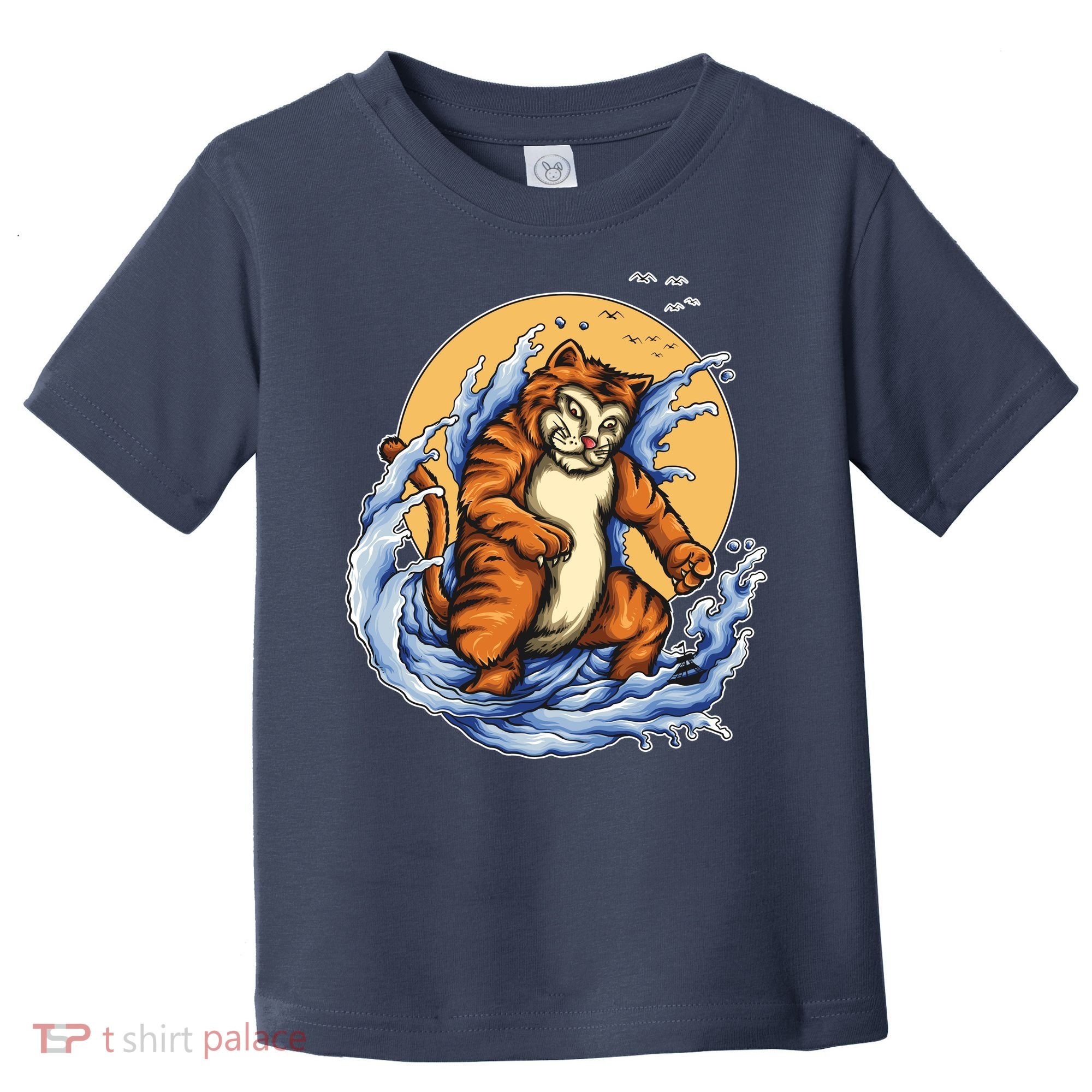 Catzilla Great Wave Toddler T-Shirt