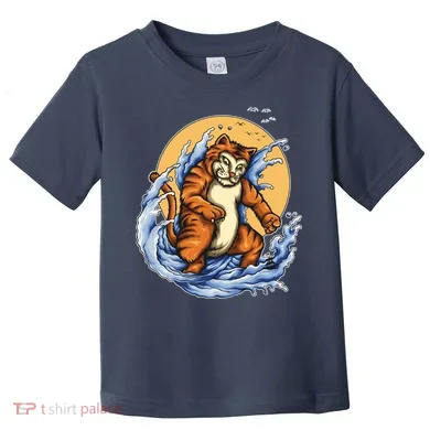 Catzilla Great Wave Toddler T-Shirt