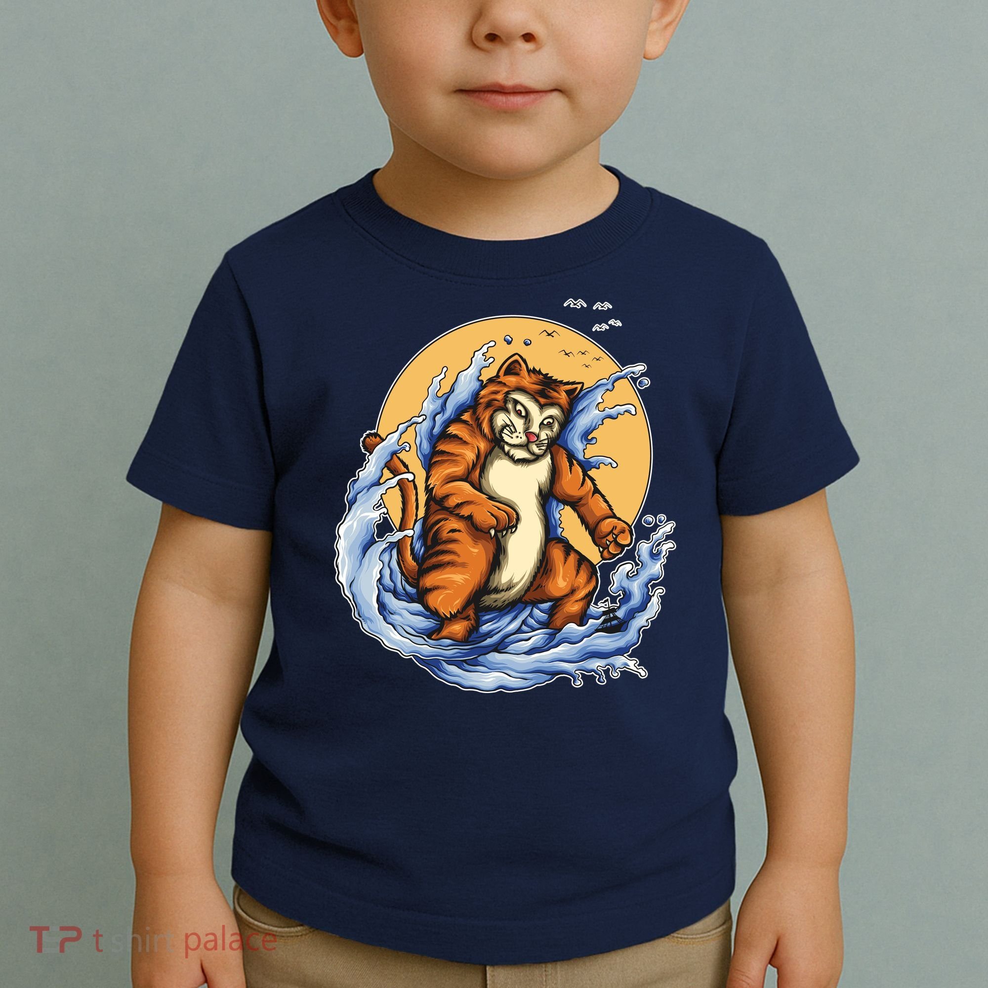 Catzilla Great Wave Toddler T-Shirt