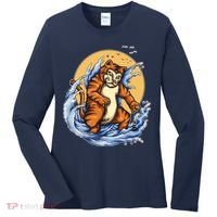 Catzilla Great Wave Women's Long Sleeve Shirt thumb 0