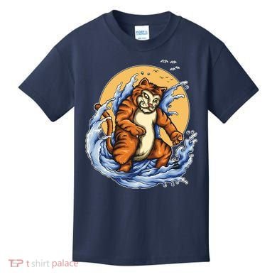 Catzilla Great Wave Kids T-Shirt