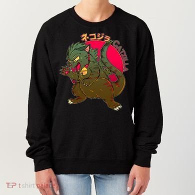 Catzilla Japanese Monster Movie Women's Sweatshirt