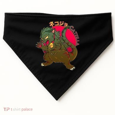 Catzilla Japanese Monster Movie USA-Made Doggie Bandana