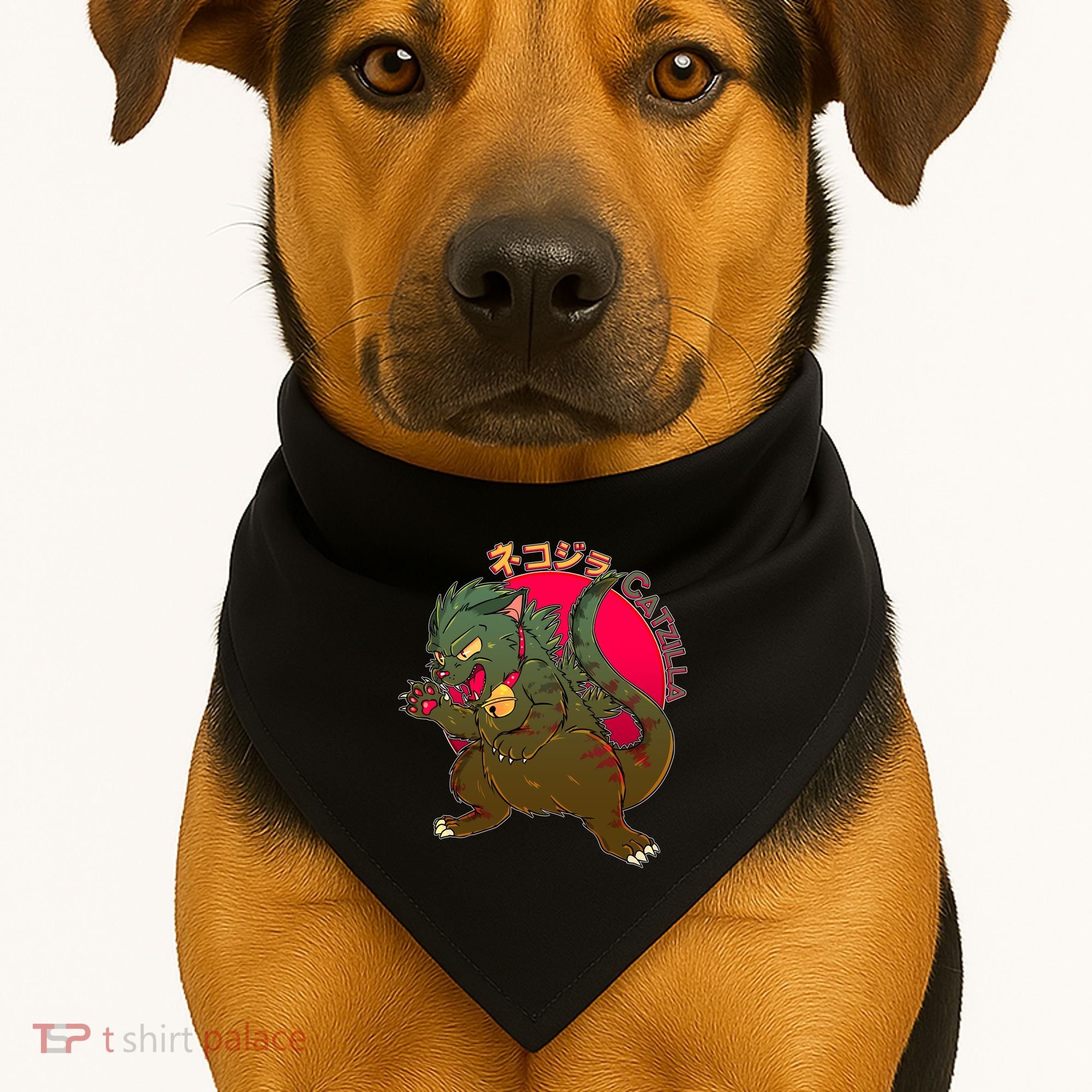 Catzilla Japanese Monster Movie USA-Made Doggie Bandana