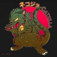 Catzilla Japanese Monster Movie Women's Hoodie thumb 2