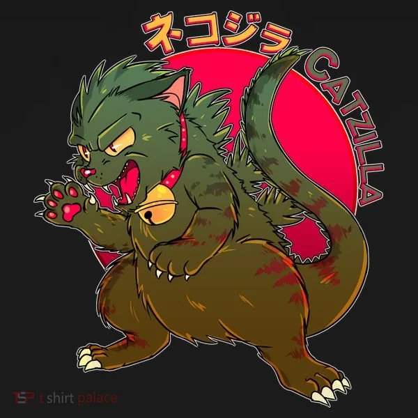 Catzilla Japanese Monster Movie Women's Hoodie