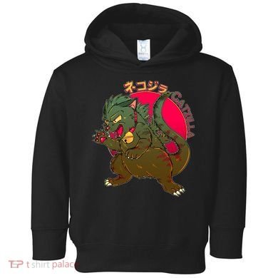 Catzilla Japanese Monster Movie Toddler Hoodie