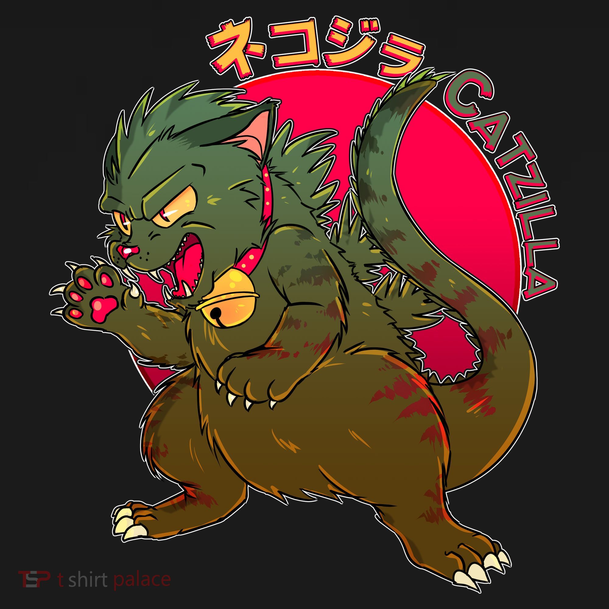 Catzilla Japanese Monster Movie Toddler Hoodie