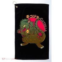 Catzilla Japanese Monster Movie Golf Towel thumb 0