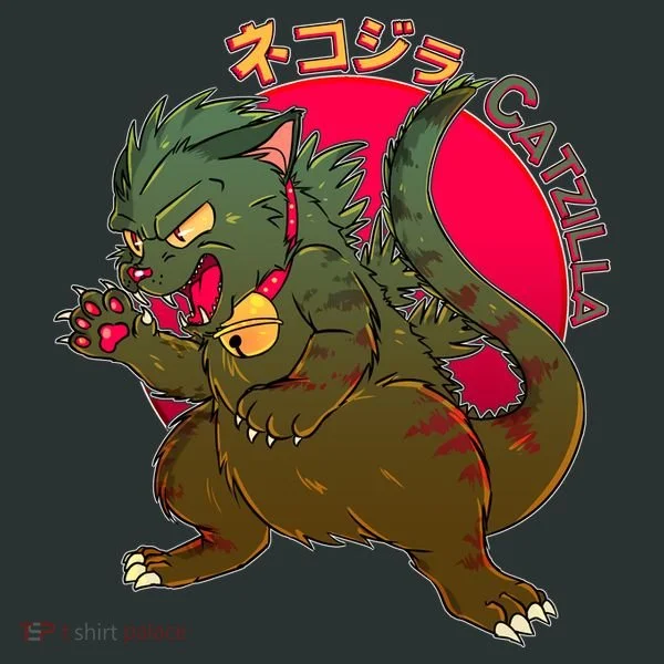 Catzilla Japanese Monster Movie Hoodie