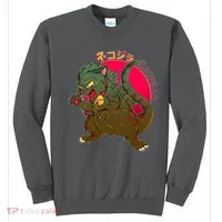 Catzilla Japanese Monster Movie Sweatshirt thumb 0