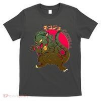 Catzilla Japanese Monster Movie T-Shirt thumb 0