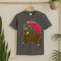 Catzilla Japanese Monster Movie T-Shirt thumb 2