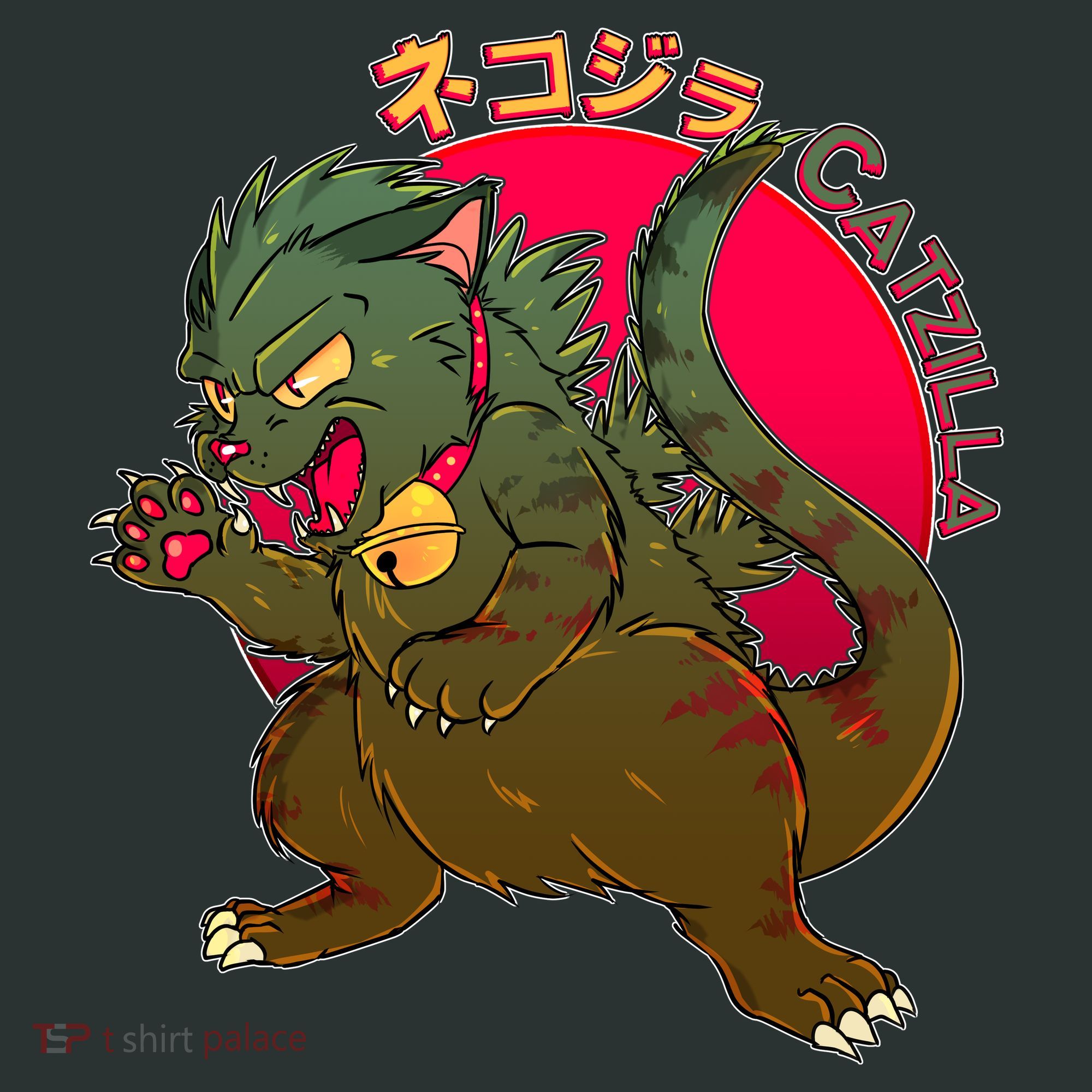 Catzilla Japanese Monster Movie T-Shirt