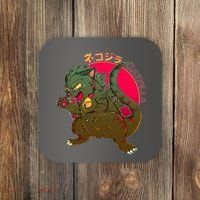 Catzilla Japanese Monster Movie Coaster thumb 0