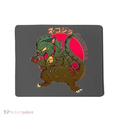 Catzilla Japanese Monster Movie Mousepad