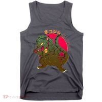 Catzilla Japanese Monster Movie Tank Top thumb 0
