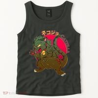 Catzilla Japanese Monster Movie Tank Top thumb 2