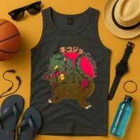 Catzilla Japanese Monster Movie Tank Top thumb 4