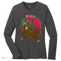 Catzilla Japanese Monster Movie Women's Long Sleeve Shirt thumb 0