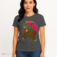 Catzilla Japanese Monster Movie Women's T-Shirt thumb 4