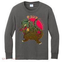 Catzilla Japanese Monster Movie Kids Long Sleeve Shirt thumb 0