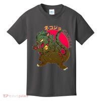 Catzilla Japanese Monster Movie Kids T-Shirt thumb 0