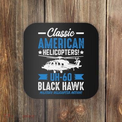Classic American UH-60 Black Hawk Helicopter Coaster