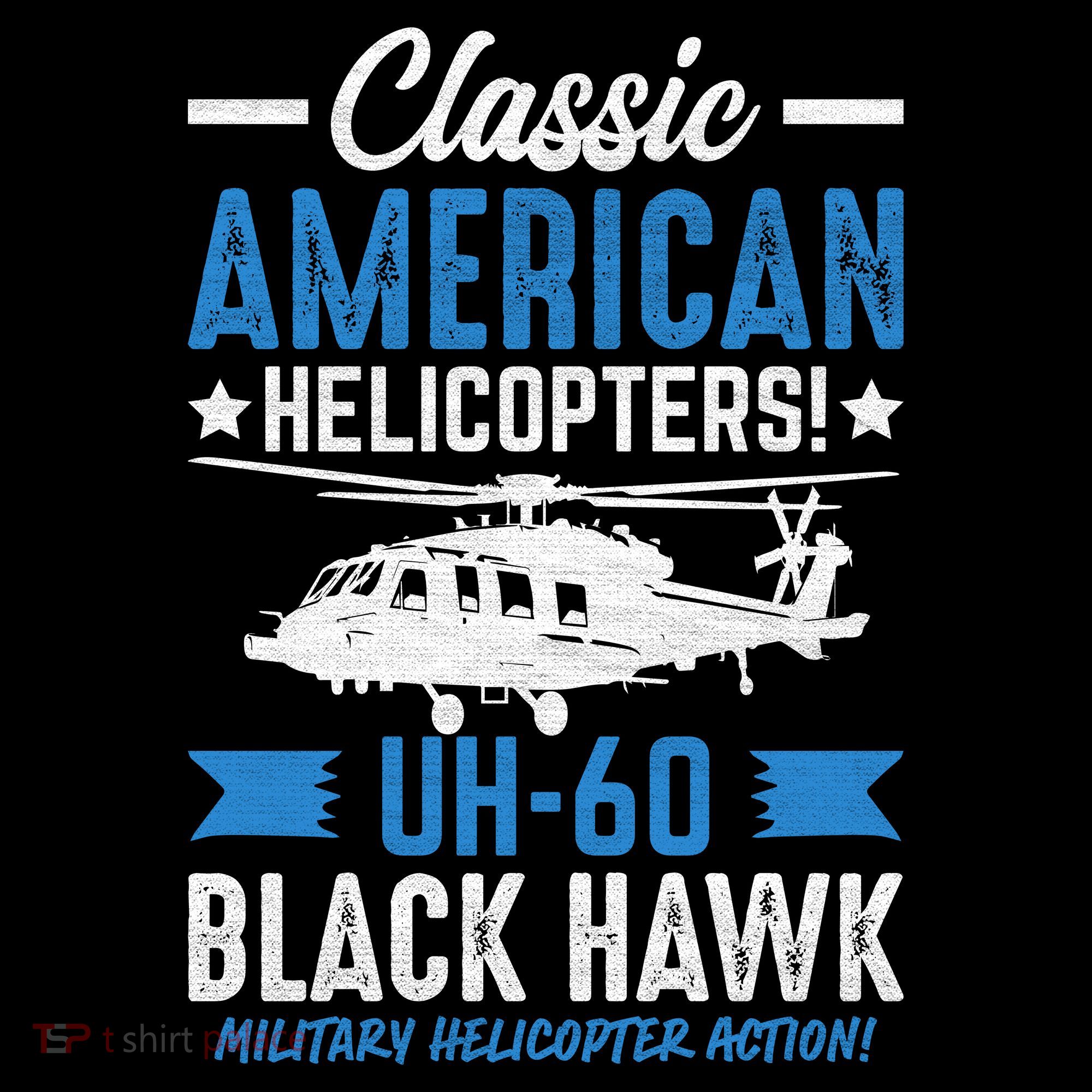 Classic American UH-60 Black Hawk Helicopter Coaster