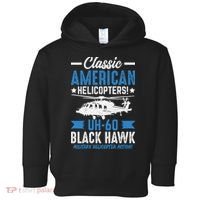 Classic American UH-60 Black Hawk Helicopter Toddler Hoodie thumb 0
