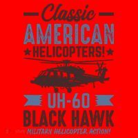 Classic American UH-60 Black Hawk Helicopter Santa Hat thumb 1