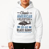 Classic American UH-60 Black Hawk Helicopter Hoodie thumb 2