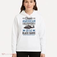 Classic American UH-60 Black Hawk Helicopter Hoodie thumb 5
