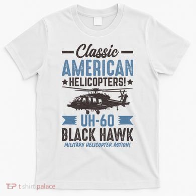 Classic American UH-60 Black Hawk Helicopter T-Shirt