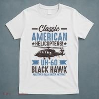 Classic American UH-60 Black Hawk Helicopter T-Shirt thumb 5