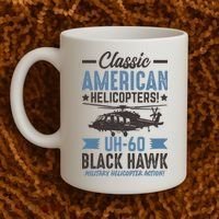 Classic American UH-60 Black Hawk Helicopter Coffee Mug thumb 2