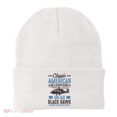 Classic American UH-60 Black Hawk Helicopter Beanie