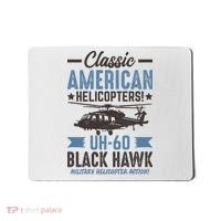 Classic American UH-60 Black Hawk Helicopter Mousepad thumb 0