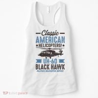 Classic American UH-60 Black Hawk Helicopter Women's Tank Top thumb 0