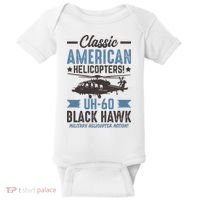 Classic American UH-60 Black Hawk Helicopter Baby Bodysuit thumb 0