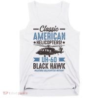 Classic American UH-60 Black Hawk Helicopter Tank Top thumb 0